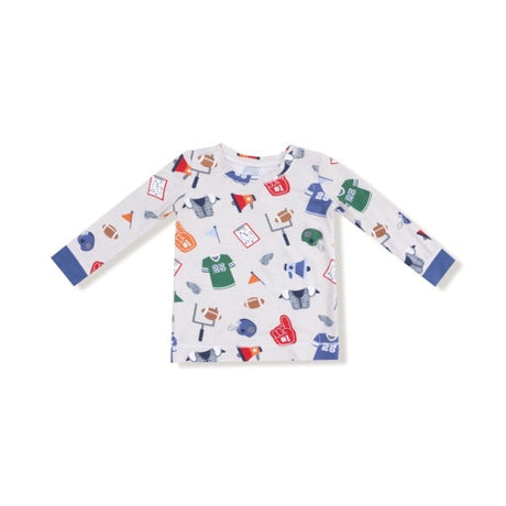 Game Day Grey Long Sleeve Loungewear Set by Angel Dear