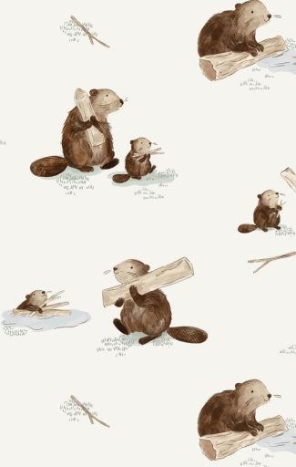 Angel Dear Baby Beavers 2-Way Zipper Footie