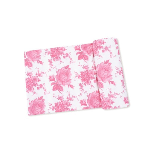 Angel Dear Vintage Pink Roses Swaddle Blanket