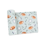 Angel Dear Touchdown Time Grey Mist Swaddle Blanket