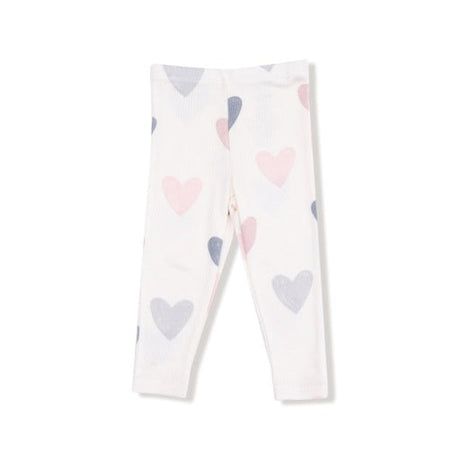 Angel Dear Hearts -French Terry Puffy Long Sleeve Oversized Sweatshirt + Legging