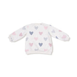 Angel Dear Hearts -French Terry Puffy Long Sleeve Oversized Sweatshirt + Legging