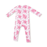 Angel Dear Vintage Pink Roses 2-Way Zipper Romper