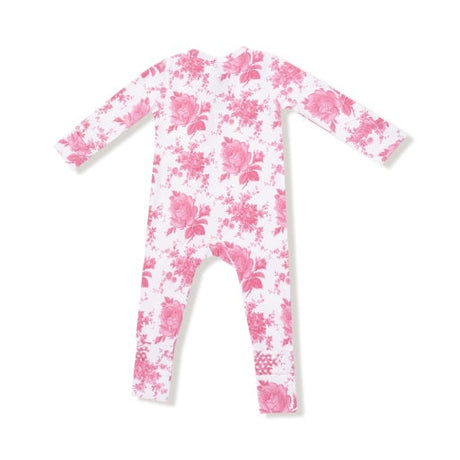 Angel Dear Vintage Pink Roses 2-Way Zipper Romper