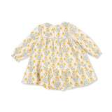 Angel Dear Winter Dandelions Ladder Trim Dress and Ribbed Leggings