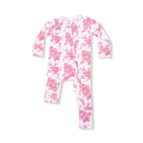 Angel Dear Vintage Pink Roses 2-Way Zipper Romper