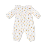Angel Dear Western Sunflower Ruffle Sleeve Romper
