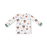 Angel Dear Woodland Animal Faces Long Sleeve Loungewear Set