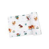 Angel Dear Winter Animal Sports Swaddle Blanket