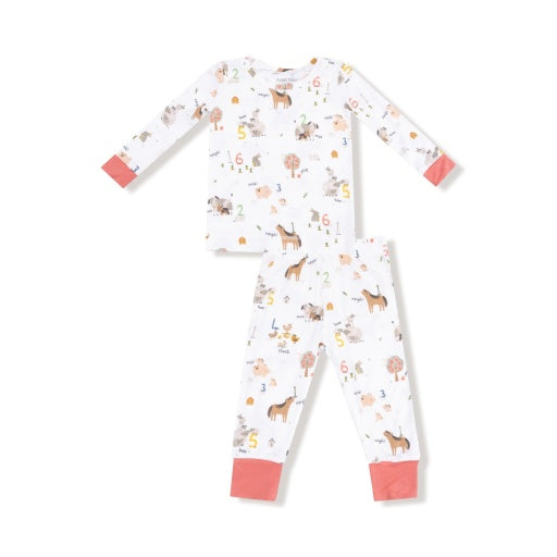 Angel Dear Farm Sounds Long Sleeve Loungewear Set