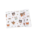 Angel Dear Woodland Animal Faces Swaddle Blanket