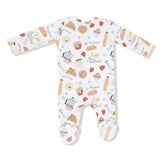 Angel Dear Bonjour Breakfast 2-Way Zipper Footie
