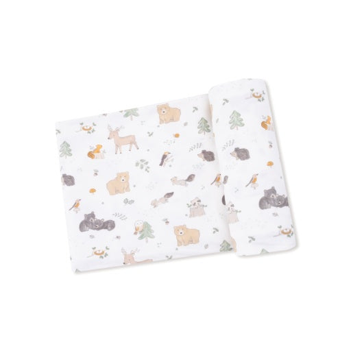 Angel Dear Woodland Babies Swaddle Blanket