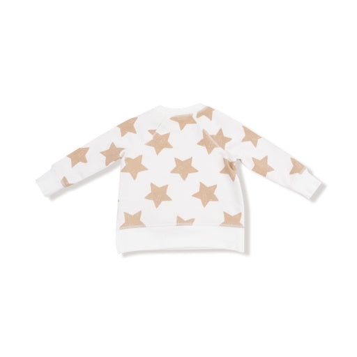 Angel Dear French Terry Stars Raglan Sweatshirt + Jogger Set