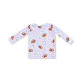 Touchdown Time Lavender L/S Loungewear Set by Angel Dear