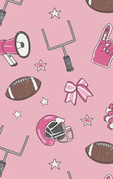 Angel Dear Game Day Pink Long Sleeve Loungewear Set