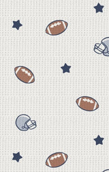 Angel Dear Footballs and Stars Lap Shoulder Bodysuit