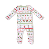 Angel Dear Nutcracker Fair Isle  2-Way Zipper Footie