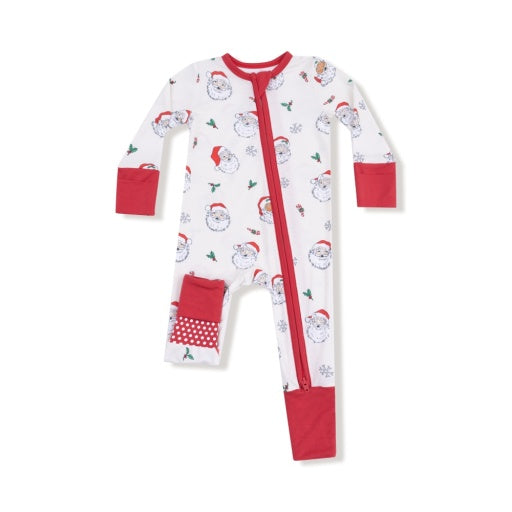 Angel Dear Vintage Santas 2-Way Zipper Romper
