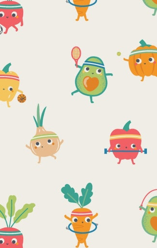 Angel Dear Crunch Munch Veggie Sports Long Sleeve Loungewear Set