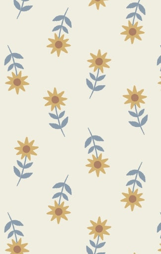 Angel Dear Western Sunflower Ruffle Long Sleeve  Bubble with Skirt