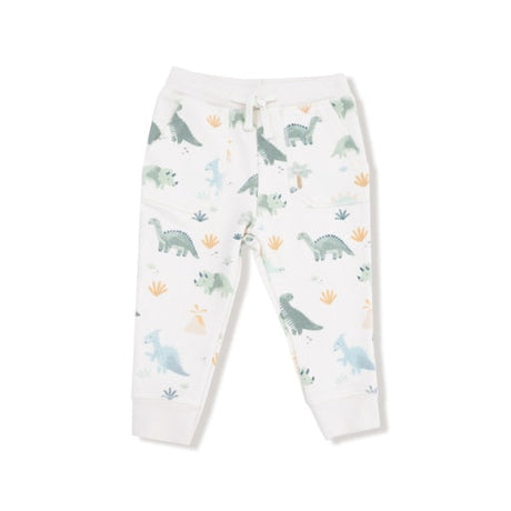 Angel Dear Soft Dinos French Terry- Green Raglan Sweatshirt + Jogger Set