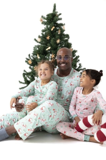 Golfing Mrs. Claus and Elves Long Sleeve Loungewear Set by Angel Dear
