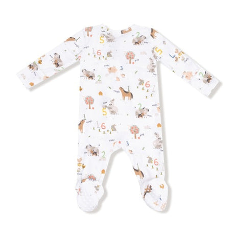Angel Dear Farm Sounds 2-Way Zipper Footie