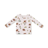 Angel Dear Sweet Brown Bears Long Sleeve Loungewear Set