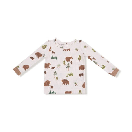 Sweet Brown Bears Long Sleeve Loungewear Set by Angel Dear