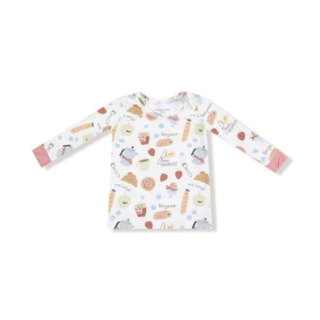 Angel Dear Bonjour Breakfast Long Sleeve Loungewear Set