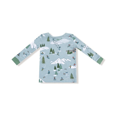 Winter Fun Skiers Long Sleeve Loungewear Set by Angel Dear
