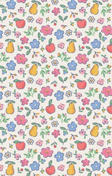 Angel Dear Fall Fruit Floral 2-Way Zipper Ruffle Back Footie