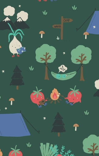 Camping Veggies 2-Way Zipper Footie by Angel Dear