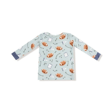 Angel Dear Touchdown Time Grey Mist Long Sleeve Loungewear Set
