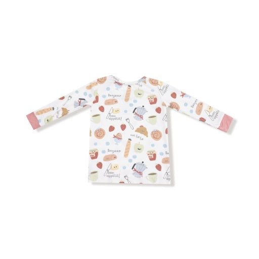Angel Dear Bonjour Breakfast Long Sleeve Loungewear Set