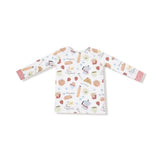 Angel Dear Bonjour Breakfast Long Sleeve Loungewear Set