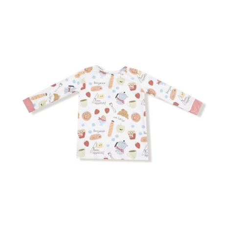 Bonjour Breakfast Long Sleeve Loungewear Set by Angel Dear