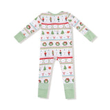 Angel Dear Nutcracker Fair Isle  2-Way Zipper Romper