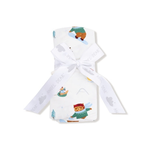 Angel Dear Winter Animal Sports Swaddle Blanket