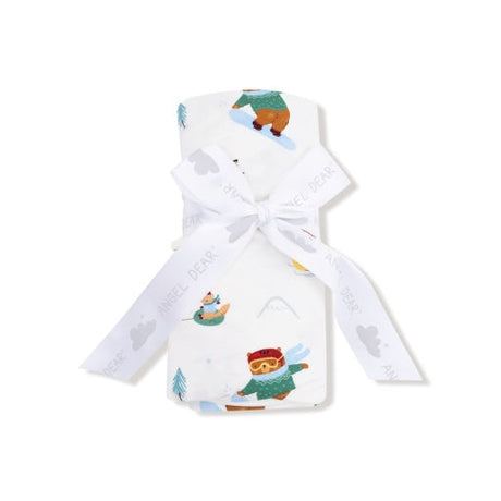 Angel Dear Winter Animal Sports Swaddle Blanket