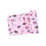 Angel Dear Game Day Pink Swaddle Blanket