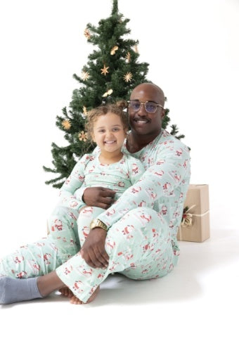 Golfing Santa and Elves Long Sleeve Loungewear Set by Angel Dear