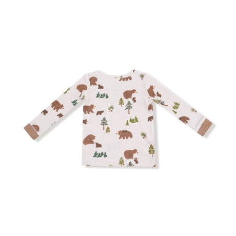 Angel Dear Sweet Brown Bears Long Sleeve Loungewear Set