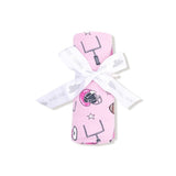Angel Dear Game Day Pink Swaddle Blanket