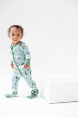 Angel Dear Winter Fun Skiers 2-Way Zipper Romper