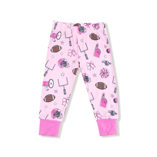 Angel Dear Game Day Pink Long Sleeve Loungewear Set