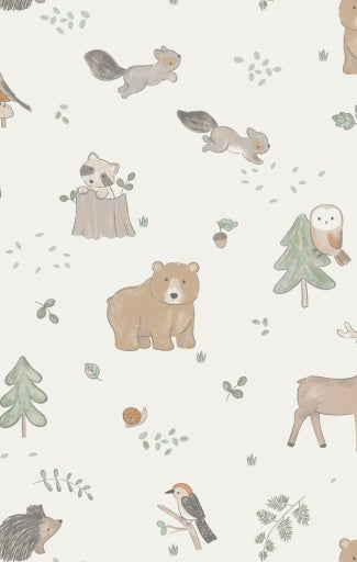 Angel Dear Woodland Babies 2-Way Zipper Romper