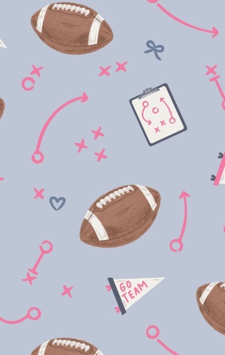 Angel Dear Touchdown Time Lavender 2-Way Zipper Romper