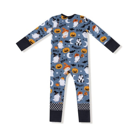 Angel Dear Costumed Ghosts Glow In The Dark 2-Way Zipper Romper